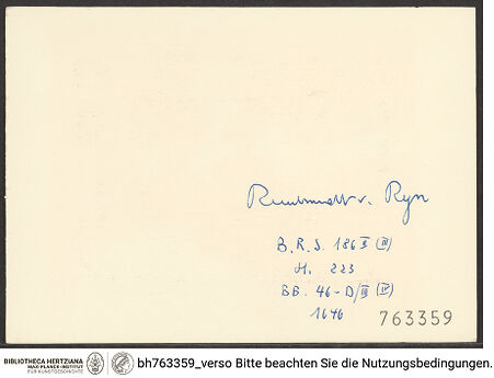 Rückseite von bh763359_recto