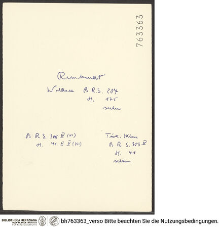 Rückseite von bh763363_recto