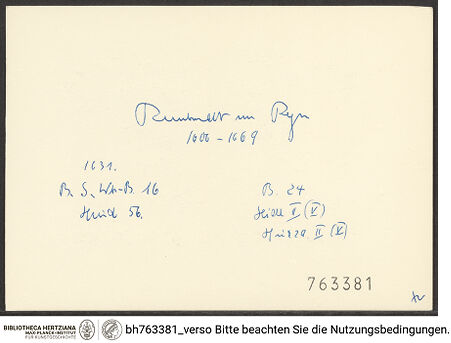 Rückseite von bh763381_recto