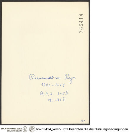 Rückseite von bh763414_recto