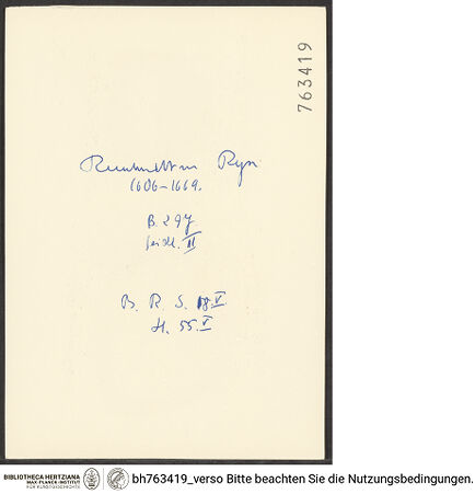 Rückseite von bh763419_recto