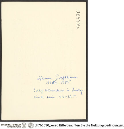 Rückseite von bh763530_recto
