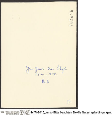 Rückseite von bh763616_recto