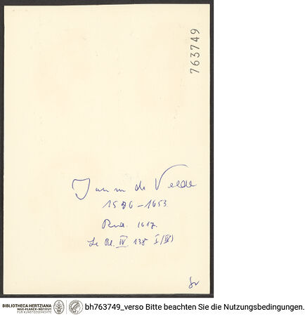 Rückseite von bh763749_recto