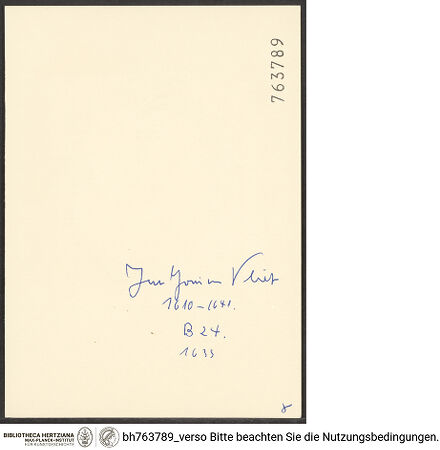 Rückseite von bh763789_recto