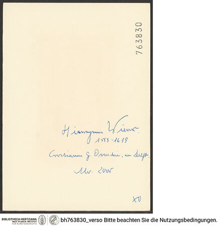 Rückseite von bh763830_recto