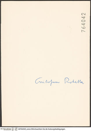 Rückseite von bh764042_recto