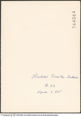 Rückseite von bh764064_recto