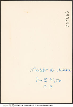 Rückseite von bh764065_recto