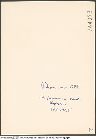 Rückseite von bh764073_recto