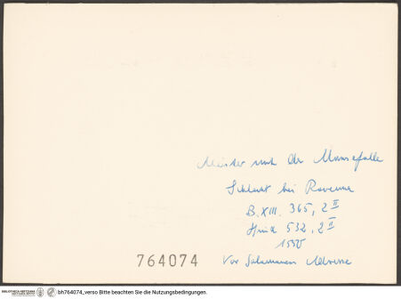 Rückseite von bh764074_recto