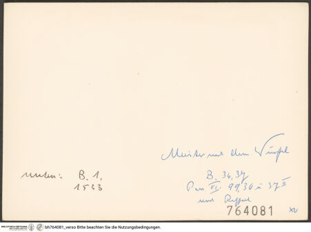 Rückseite von bh764081_recto