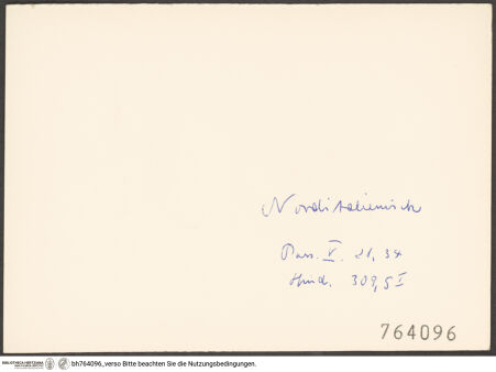 Rückseite von bh764096_recto