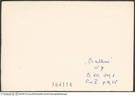 Rückseite von bh764114_recto
