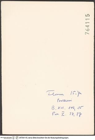 Rückseite von bh764115_recto