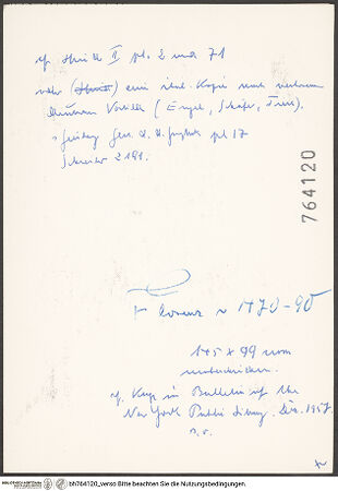 Rückseite von bh764120_recto