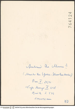 Rückseite von bh764124_recto