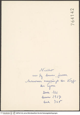 Rückseite von bh764142_recto