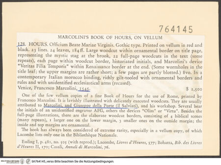 Rückseite von bh764145_recto