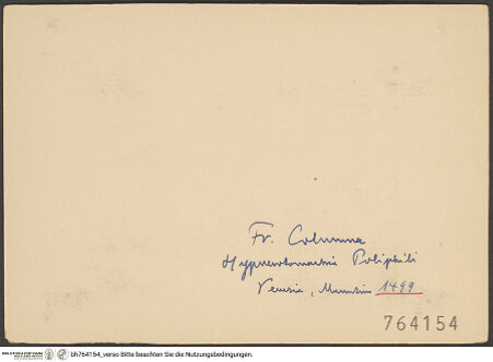 Rückseite von bh764154_recto