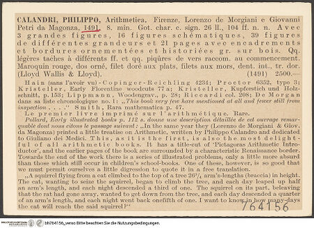 Rückseite von bh764156_recto