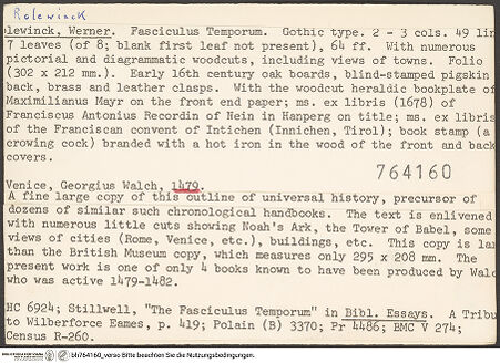 Rückseite von bh764160_recto