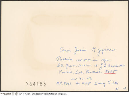 Rückseite von bh764183_recto