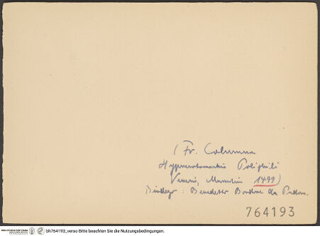 Rückseite von bh764193_recto