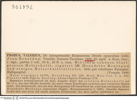 Rückseite von bh764196_recto