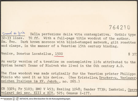 Rückseite von bh764210_recto