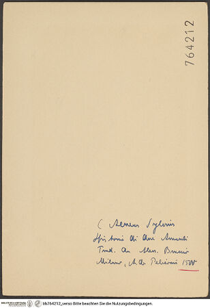 Rückseite von bh764212_recto