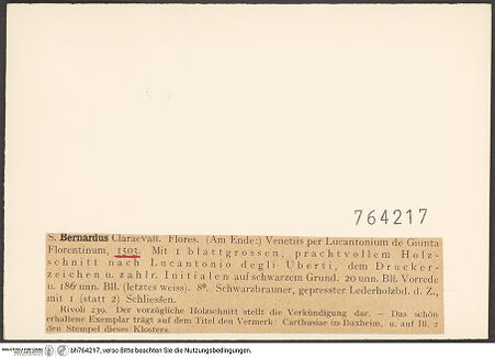 Rückseite von bh764217_recto