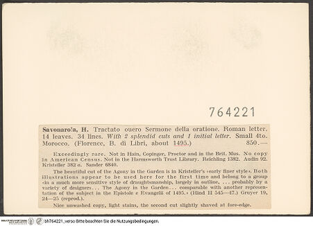 Rückseite von bh764221_recto