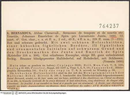 Rückseite von bh764237_recto