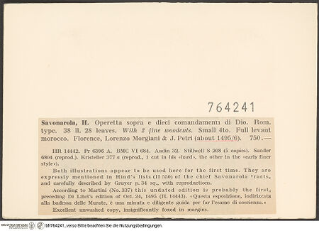 Rückseite von bh764241_recto