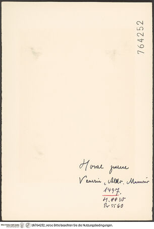 Rückseite von bh764252_recto