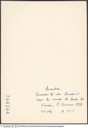 Rückseite von bh764264_recto