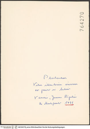 Rückseite von bh764270_recto