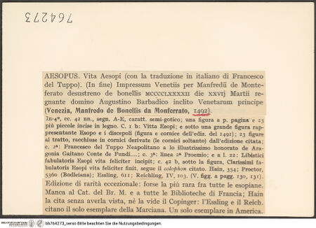 Rückseite von bh764273_recto