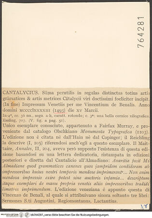 Rückseite von bh764281_recto