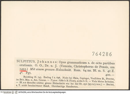 Rückseite von bh764286_recto