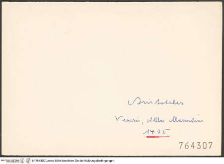 Rückseite von bh764307_recto