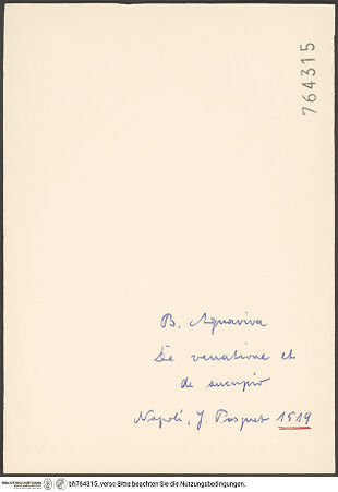 Rückseite von bh764315_recto