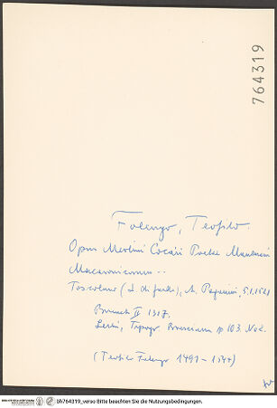 Rückseite von bh764319_recto