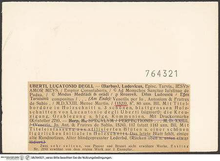 Rückseite von bh764321_recto