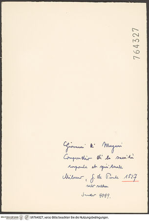 Rückseite von bh764327_recto