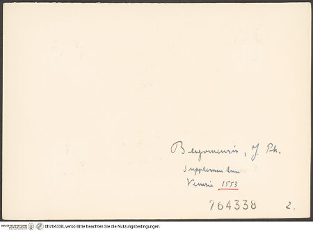 Rückseite von bh764338_recto