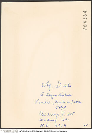 Rückseite von bh764364_recto