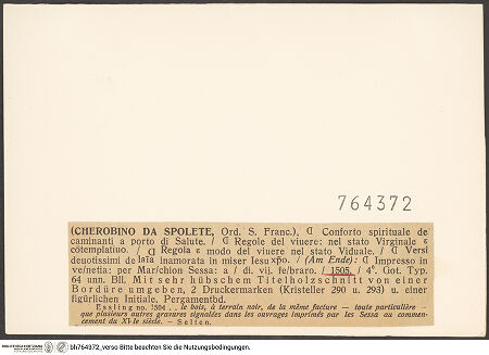 Rückseite von bh764372_recto