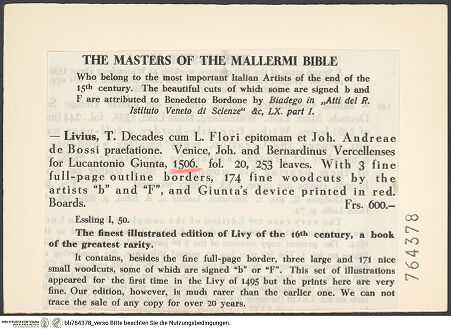 Rückseite von bh764378_recto